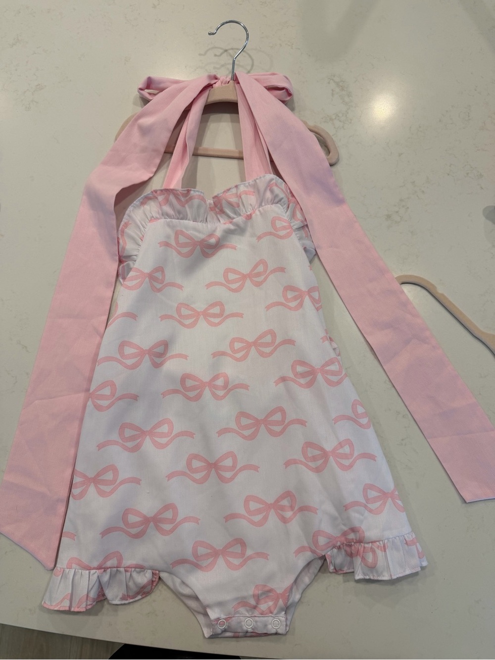 Smocked flamingo 3T bubble